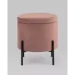 Пуф Грейс с ящиком велюр пыльно-розовый УТ000035891 Stool Group (Стул груп)