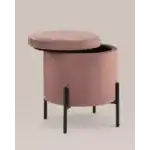 Пуф Грейс с ящиком велюр пыльно-розовый УТ000035891 Stool Group (Стул груп)