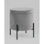 Пуф Грейс с ящиком велюр серый УТ000035889 Stool Group (Стул груп)