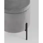 Пуф Грейс с ящиком велюр серый УТ000035889 Stool Group (Стул груп)