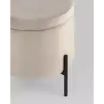 Пуф Грейс с ящиком велюр серо-бежевый УТ000035890 Stool Group (Стул груп)