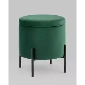 Пуф Грейс с ящиком велюр зелёный УТ000035892 Stool Group (Стул груп)