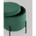 Пуф Грейс с ящиком велюр зелёный УТ000035892 Stool Group (Стул груп)