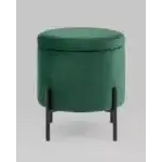 Пуф Грейс с ящиком велюр зелёный УТ000035892 Stool Group (Стул груп)
