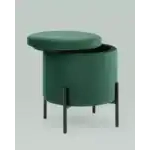 Пуф Грейс с ящиком велюр зелёный УТ000035892 Stool Group (Стул груп)