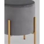 Пуф Кейси велюр серый УТ000035903 Stool Group (Стул груп)