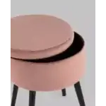 Пуф Клайс с ящиком велюр пыльно-розовый УТ000035913 Stool Group (Стул груп)