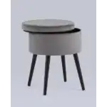 Пуф Клайс с ящиком велюр серый УТ000035911 Stool Group (Стул груп)
