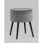 Пуф Клайс с ящиком велюр серый УТ000035911 Stool Group (Стул груп)