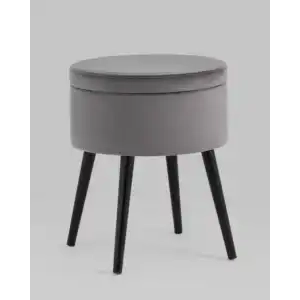 Пуф Клайс с ящиком велюр серый УТ000035911 Stool Group (Стул груп)