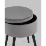Пуф Клайс с ящиком велюр серый УТ000035911 Stool Group (Стул груп)