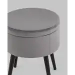 Пуф Клайс с ящиком велюр серый УТ000035911 Stool Group (Стул груп)