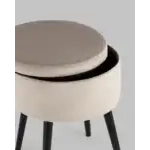 Пуф Клайс с ящиком велюр серо-бежевый УТ000035912 Stool Group (Стул груп)