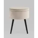 Пуф Клайс с ящиком велюр серо-бежевый УТ000035912 Stool Group (Стул груп)