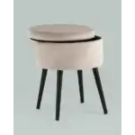 Пуф Клайс с ящиком велюр серо-бежевый УТ000035912 Stool Group (Стул груп)