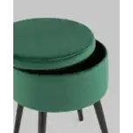 Пуф Клайс с ящиком велюр зелёный УТ000035914 Stool Group (Стул груп)