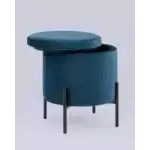 Пуф Грейс с ящиком велюр синий УТ000036651 Stool Group (Стул груп)