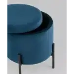 Пуф Грейс с ящиком велюр синий УТ000036651 Stool Group (Стул груп)