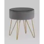Пуф Спейси велюр серый УТ000035907 Stool Group (Стул груп)