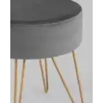 Пуф Спейси велюр серый УТ000035907 Stool Group (Стул груп)