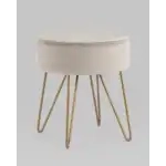 Пуф Спейси велюр серо-бежевый УТ000035908 Stool Group (Стул груп)