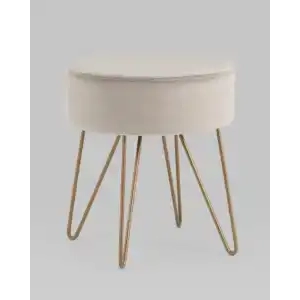 Пуф Спейси велюр серо-бежевый УТ000035908 Stool Group (Стул груп)