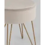 Пуф Спейси велюр серо-бежевый УТ000035908 Stool Group (Стул груп)