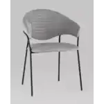 Стул Алексис искусственная замша серый УТ000035498 Stool Group (Стул груп)