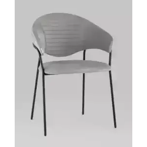 Стул Алексис искусственная замша серый УТ000035498 Stool Group (Стул груп)