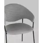 Стул Алексис искусственная замша серый УТ000035498 Stool Group (Стул груп)