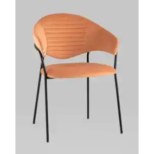 Стул Алексис велюр оранжевый УТ000035130 Stool Group (Стул груп)