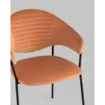 Стул Алексис велюр оранжевый УТ000035130 Stool Group (Стул груп)