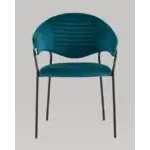 Стул Алексис велюр сине-зелёный УТ000035129 Stool Group (Стул груп)