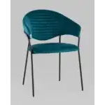 Стул Алексис велюр сине-зелёный УТ000035129 Stool Group (Стул груп)