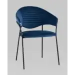 Стул Алексис велюр синий УТ000035126 Stool Group (Стул груп)