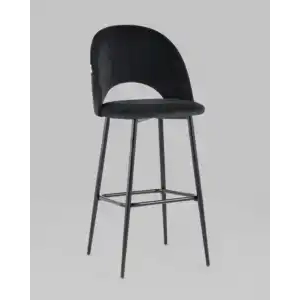 Стул барный Меган велюр черный УТ000025285 Stool Group (Стул груп)