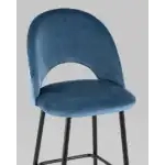 Стул барный Меган велюр пыльно-синий УТ000025287 Stool Group (Стул груп)
