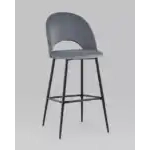 Стул барный Меган велюр серый УТ000025288 Stool Group (Стул груп)