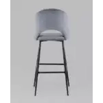 Стул барный Меган велюр серый УТ000025288 Stool Group (Стул груп)