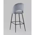 Стул барный Меган велюр серый УТ000025288 Stool Group (Стул груп)