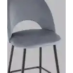 Стул барный Меган велюр серый УТ000025288 Stool Group (Стул груп)