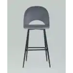 Стул барный Меган велюр серый УТ000025288 Stool Group (Стул груп)