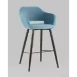Стул барный Саймон велюр пыльно-голубой УТ000025189 Stool Group (Стул груп)