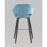 Стул барный Саймон велюр пыльно-голубой УТ000025189 Stool Group (Стул груп)