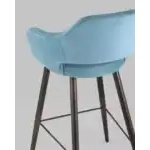 Стул барный Саймон велюр пыльно-голубой УТ000025189 Stool Group (Стул груп)