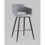 Стул барный Саймон велюр серый УТ000025181 Stool Group (Стул груп)