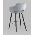 Стул барный Саймон велюр серый УТ000025181 Stool Group (Стул груп)