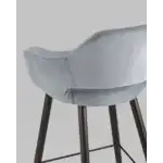 Стул барный Саймон велюр серый УТ000025181 Stool Group (Стул груп)