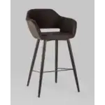Стул барный Саймон велюр темно-коричневый УТ000025187 Stool Group (Стул груп)