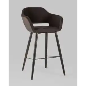 Стул барный Саймон велюр темно-коричневый УТ000025187 Stool Group (Стул груп)